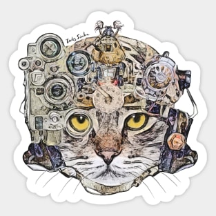 Scifi Cat Sticker